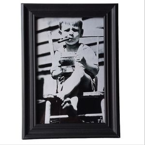 Kid smokin drinking beer funny vintage Framed Print antique old Fun framed photo